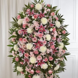 Luxury All Shades of Pink Standing Spray