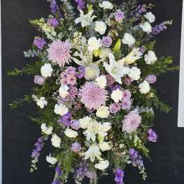 Lilac Funeral Standing Spray