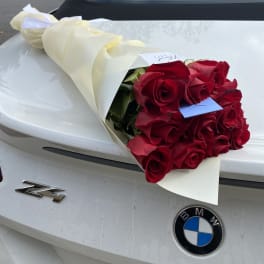 Long stem roses 60cm