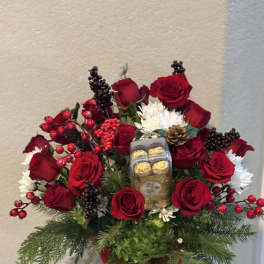 Romance | Premium Red Roses & Ferrero Rocher