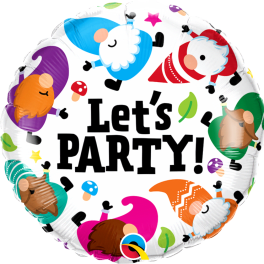 18" Let's Party Gnomes Mylar