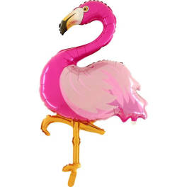43" Jumbo Flamingo Mylar