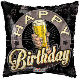 18" Bear themed Happy Birthday Mylar