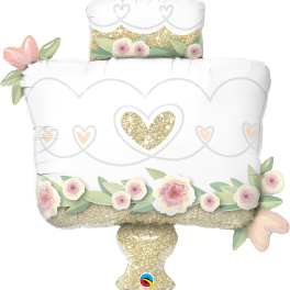 38" JUMBO Wedding Cake Mylar