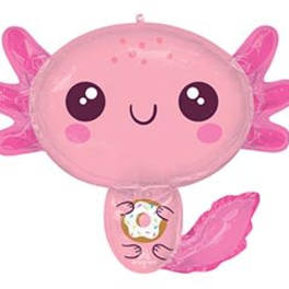 28" Pink Axolotl Mylar
