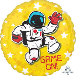 18" Game on Astronaut Mylar