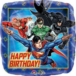 18" DC Superheroes Happy Birthday Balloon