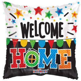 18" Welcome Home Square Mylar