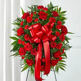 Red Sympathy Standing Spray