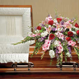 Perfect Pastoral Casket Spray