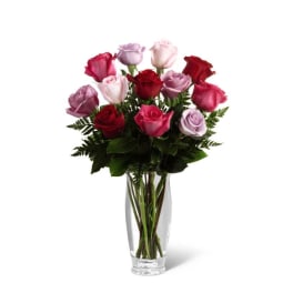 Captivating Color Rose Bouquet by Vera Wang