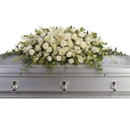 Purity and Peace Casket Spray by Teleflora