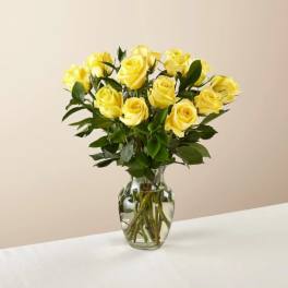 Ray of Sunshine Yellow Rose Bouquet