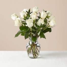 Moonlight White Rose Bouquet