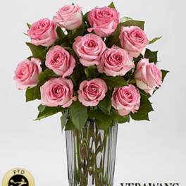 The FTD® Blush Rose Bouquet by Vera Wang