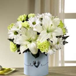 The FTD Tiny Miracle New Baby Boy Bouquet