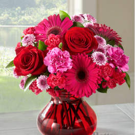 The FTD® Make Me Blush Bouquet by Better Homes and Gardens® - VASE INCLUDED