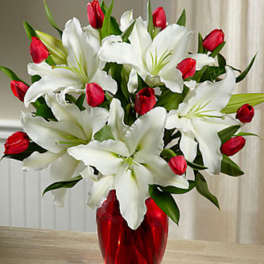 True Joy Bouquet - RED VASE INCLUDED