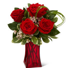 The FTD Rush of Romanc Red Rose Bouquet