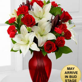 Hearts in Harmony Mixed Flower Bouquet - VASE INCLUDED