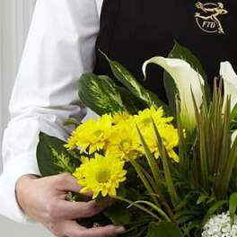 FTD Florist Designed Blooming and Green Plants in a Basket
