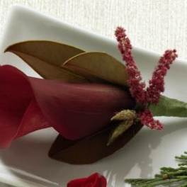 FTD Red Calla Boutonniere