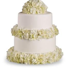 Sweet White Cake Decoration