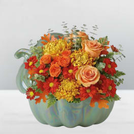 Autumn Glow Pumpkin Arrangement