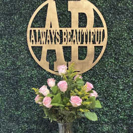 Dozen Long Stemmed Pink Roses