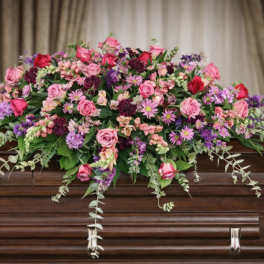 Calming Memories Casket Spray