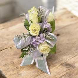 Grey House Blooms-Spray Rose Wristlet
