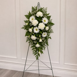 Small White Hanging Spray