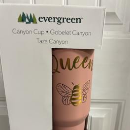 Evergreen Queen Bee tumbler