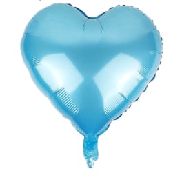 Light blue heart balloon