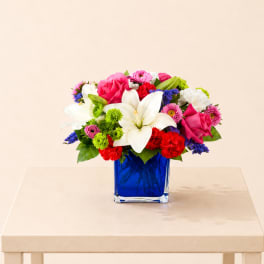 Vibrant & Blue Centerpiece