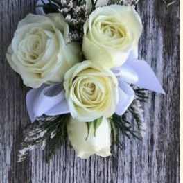 White Rose Corsage