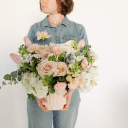 Blush Deluxe Vase Arrangement