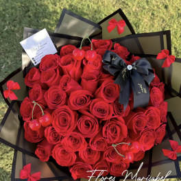 La cherry 50 roses
