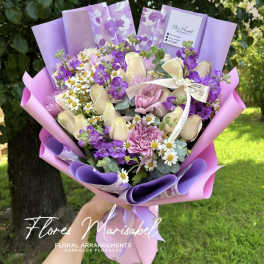 Purple 24 rose freestyle