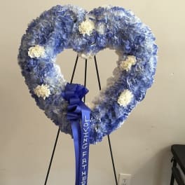 All Carnation Standing Heart
