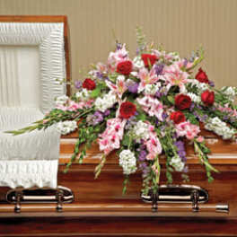Perfectly Peaceful Casket Spray