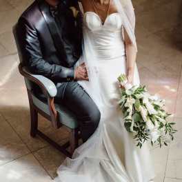 Elegant White Calla Lily Bridal Bouquet