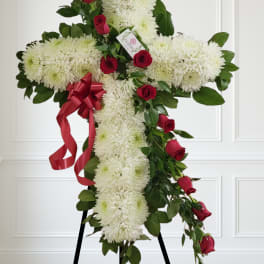 Red and white cross