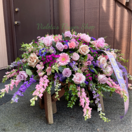 Casket Spray Wisteria