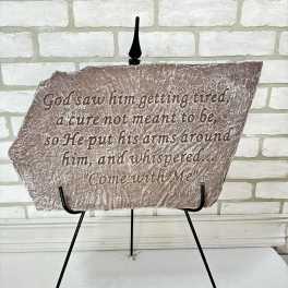 God Saw Him Memorial Stone