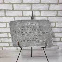 Our Hearts Still Ache Memorial Stone