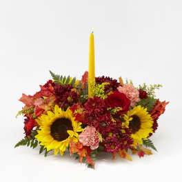 Giving Thanks Candle Centerpiece
