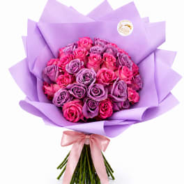 Pink and lavender elegance bouquet