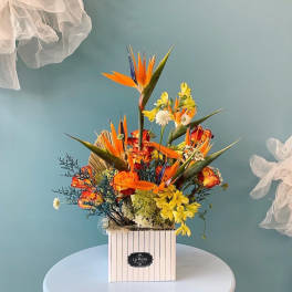 Fall Flower Box