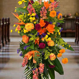 Vivid Remembrance Easel Spray